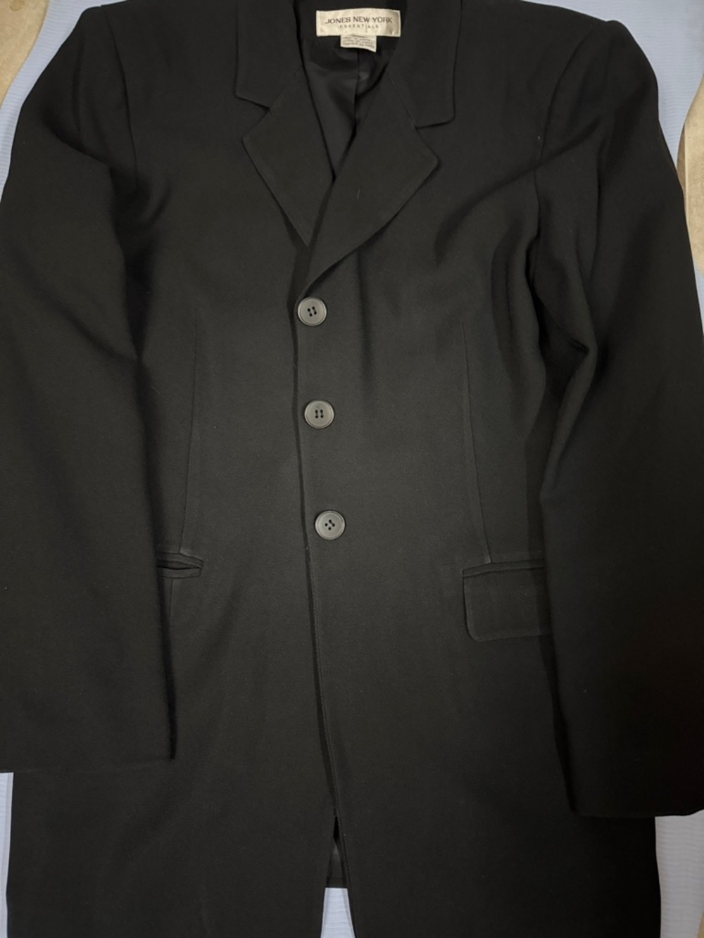 Jones New York Black Three-Button Women's Blazer